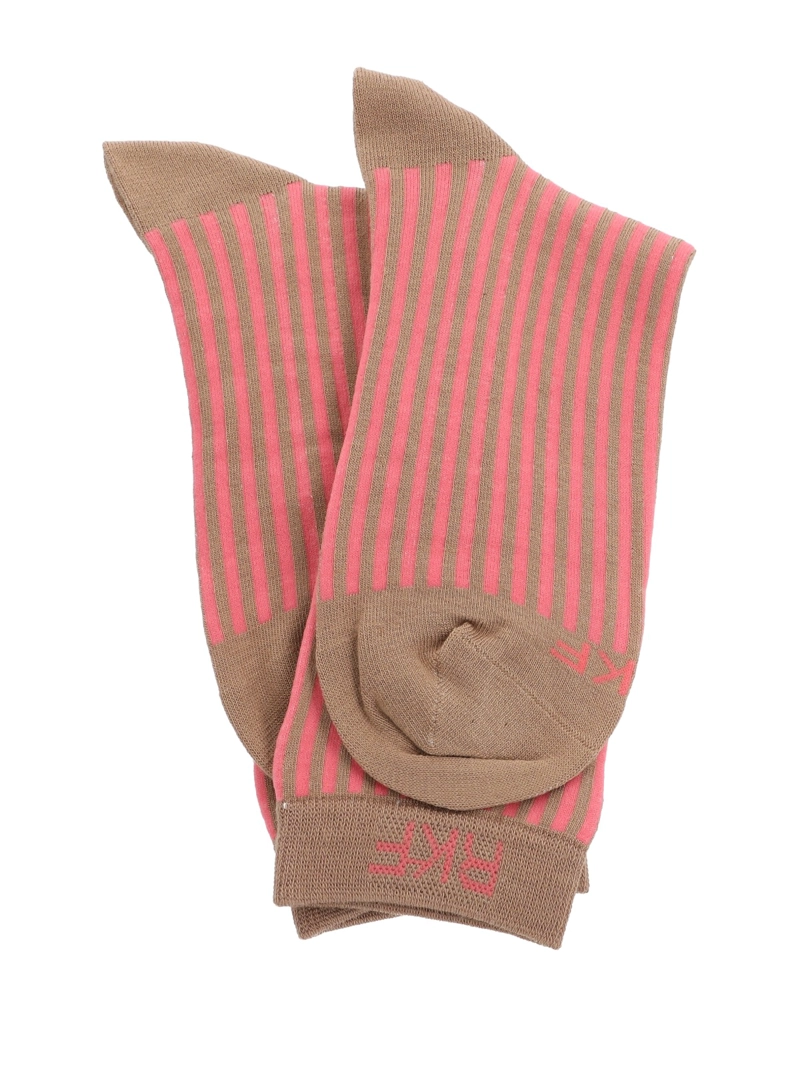 Calcetín Bambú Mujer C Stripes Rosado Rockford - 3