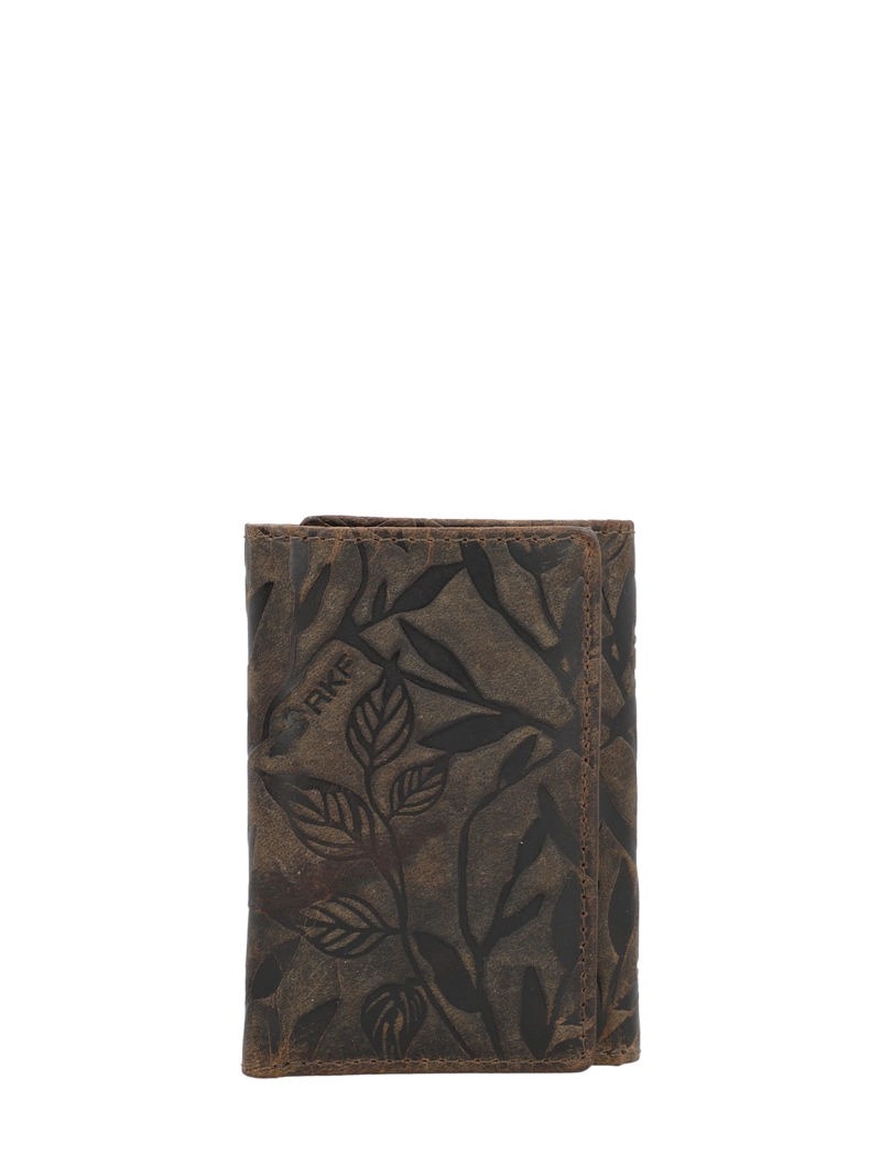 BILLETERA CUERO MUJER OH LEAVES TRIFOLD CAFE  ROCKFORD - 1