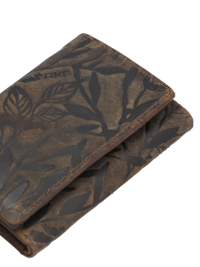 BILLETERA CUERO MUJER OH LEAVES TRIFOLD CAFE  ROCKFORD - 4