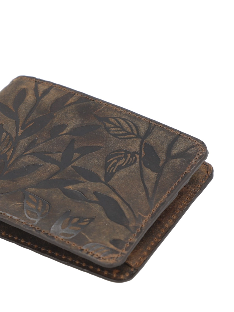 BILLETERA CUERO MUJER OH LEAVES BIFOLD CAFE  ROCKFORD - 2