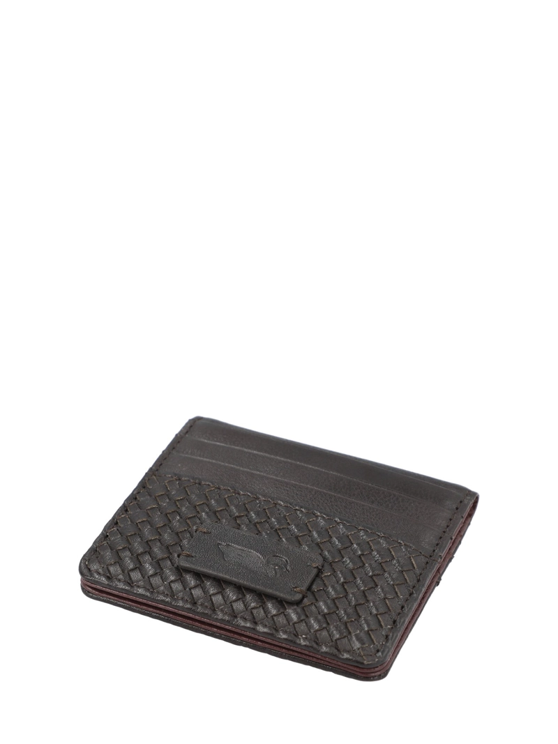 TARJETERO CUERO MUJER SZ BRAID CARDHOLDER CAFE  ROCKFORD - 3