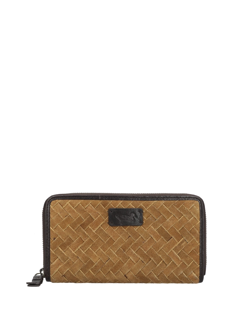 BILLETERA CUERO MUJER SZ BRAID ZIP TAN ROCKFORD - 1