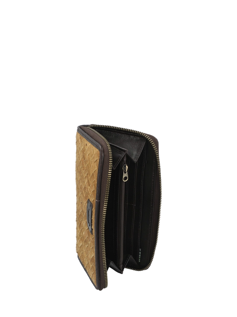 BILLETERA CUERO MUJER SZ BRAID ZIP TAN ROCKFORD - 3