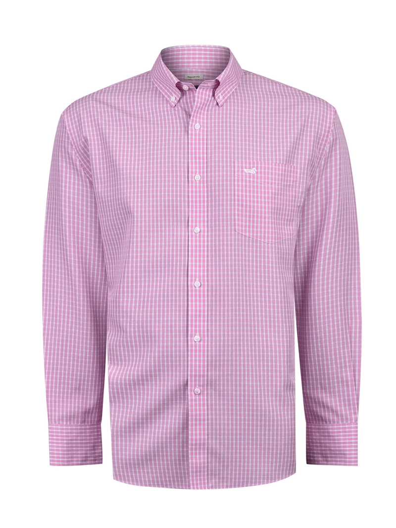 Camisa Cuello Button-Down Hombre Wf Pb Rojo Rockford - 2