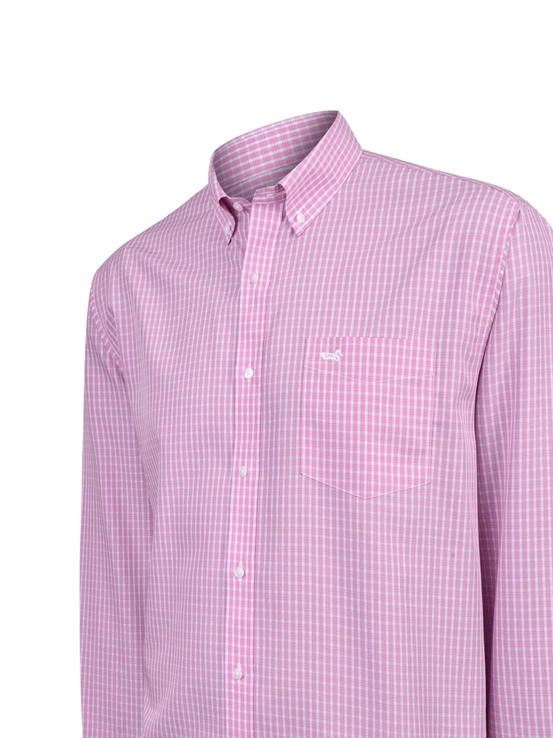 Camisa Cuello Button-Down Hombre Wf Pb Rojo Rockford - 5