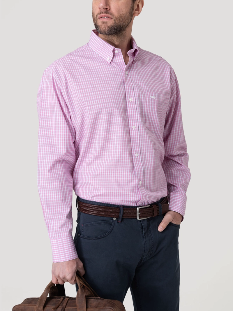 Camisa Cuello Button-Down Hombre Wf Pb Rojo Rockford - 7