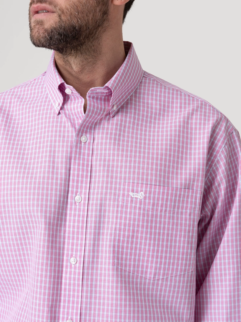 Camisa Cuello Button-Down Hombre Wf Pb Rojo Rockford - 9