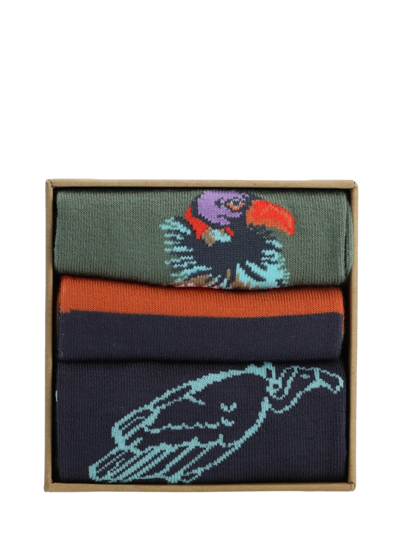 Calcetín Bambú Hombre Pack Gift Bui Azul Oscur Rockford - 3