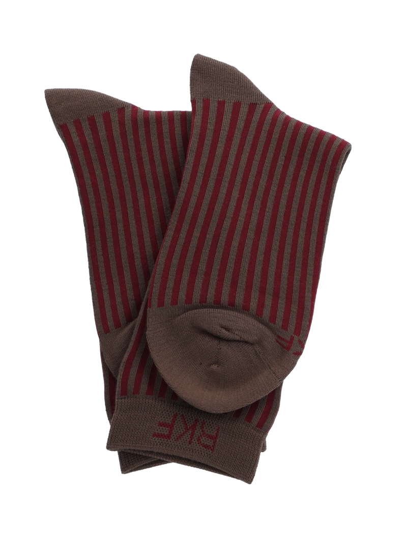 Calcetín Bambú Mujer C Stripes Burdeo Rockford - 3