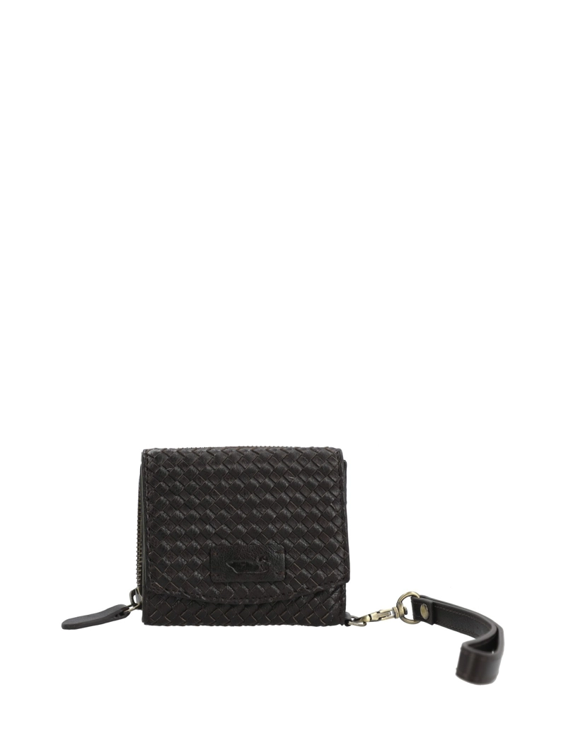 BILLETERA CUERO MUJER SZ BRAID FLAP CAFE  ROCKFORD - 1