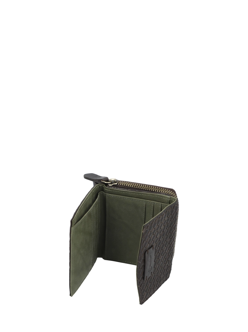 BILLETERA CUERO MUJER SZ BRAID FLAP CAFE  ROCKFORD - 3