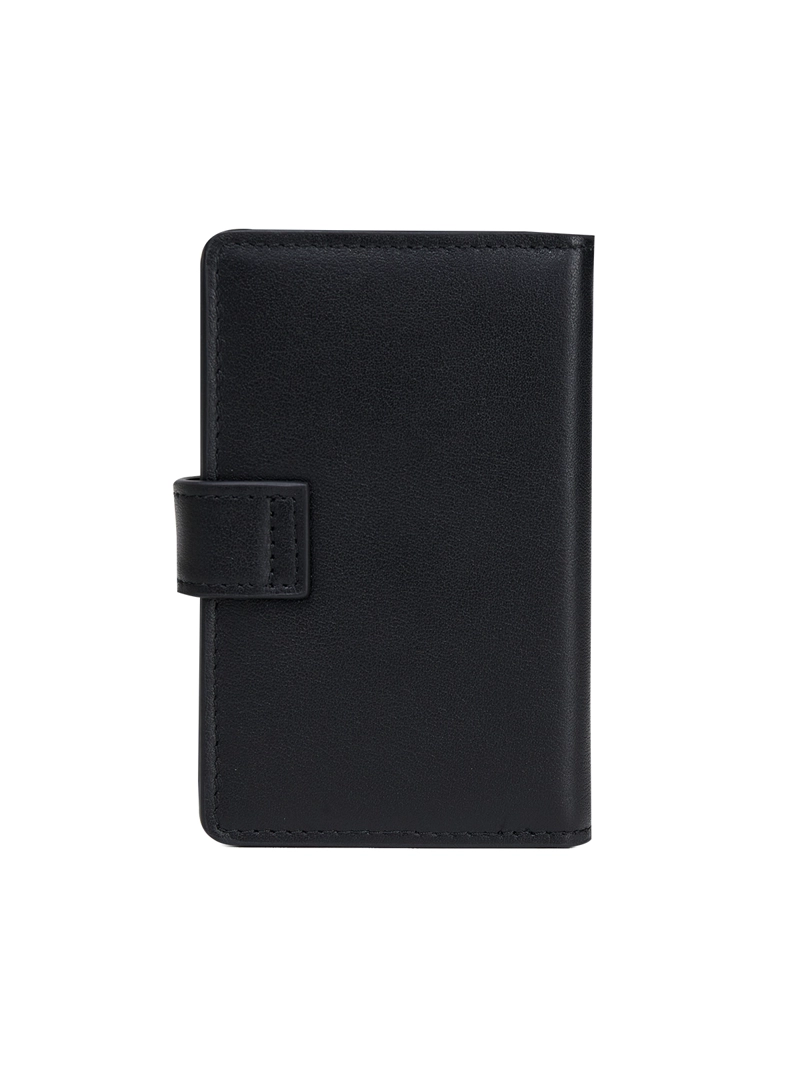 BILLETERA CUERO UNISEX DUBAI LEATHER WALLET NEGRO CAT - 2
