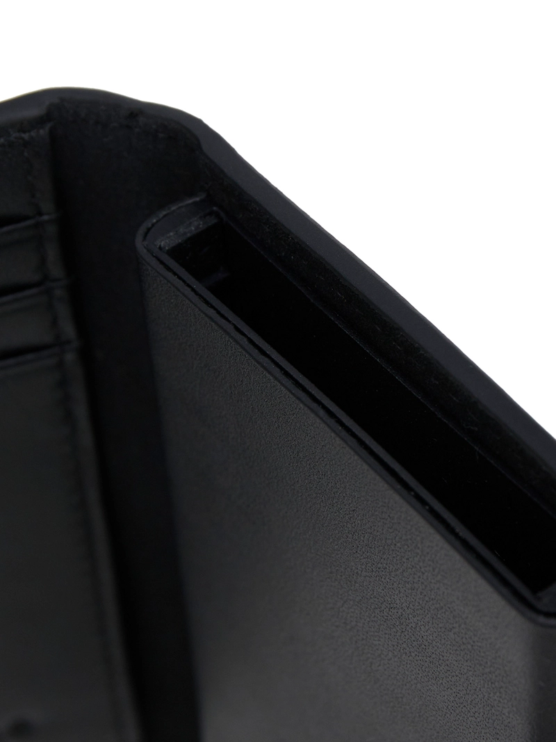 BILLETERA CUERO UNISEX DUBAI LEATHER WALLET NEGRO CAT - 4
