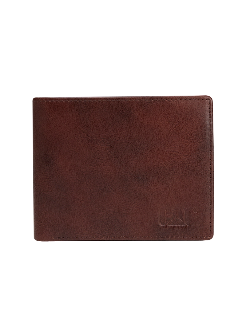BILLETERA CUERO UNISEX ETHIOPIAN WALLET CAFE  OSCURO CAT - 1