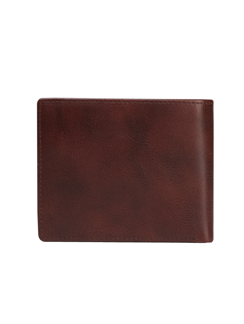 BILLETERA CUERO UNISEX ETHIOPIAN WALLET CAFE  OSCURO CAT - 2