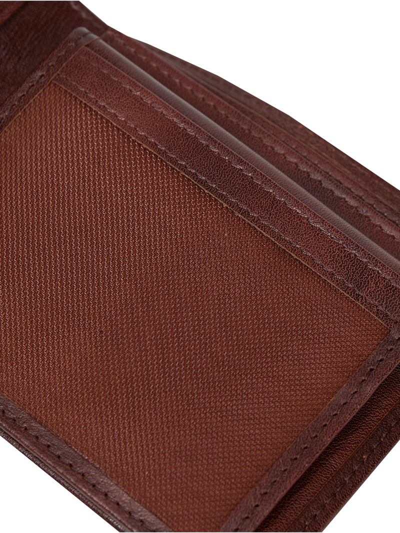 BILLETERA CUERO UNISEX ETHIOPIAN WALLET CAFE  OSCURO CAT - 4