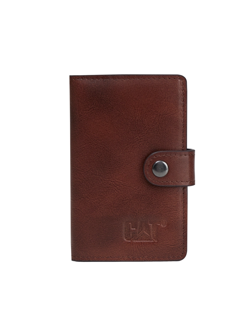 BILLETERA CUERO UNISEX DUBAI LEATHER WALLET CAFE  OSCURO CAT - 1