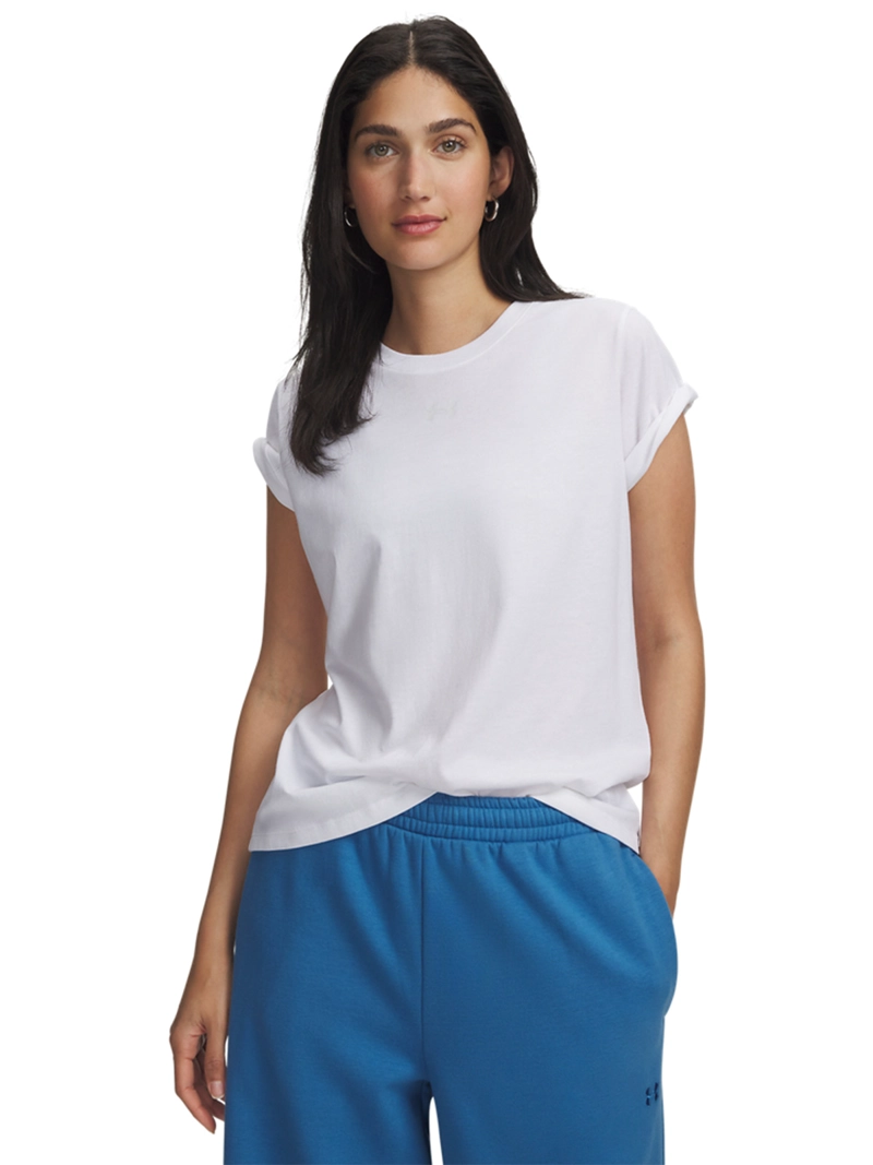 POLERA M/C MUJER SIMPLE BRANDED BLANCO UNDER ARMOUR - 1