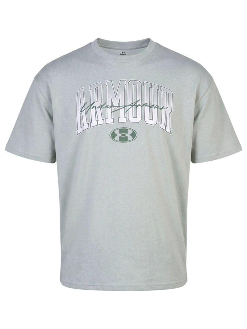 POLERA M/C UA HEAVYWEIGHT ARMOUR WORDMARK VERDE HOMBRE UNDER ARMOUR - 1