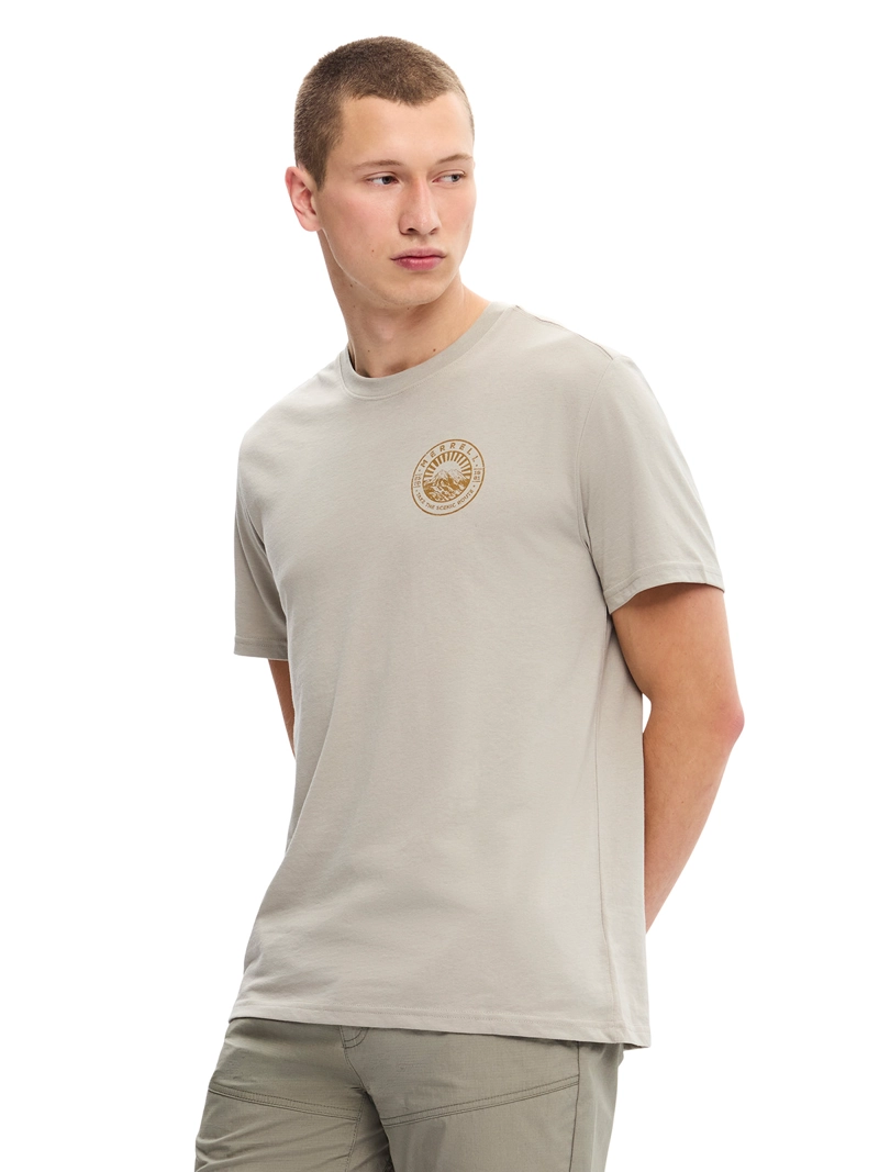 POLERA MC HOMBRE SHADOWPINE GRAPHIC T GRIS MERRELL - 2