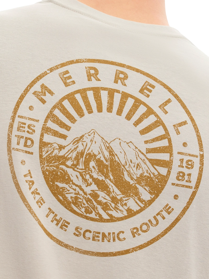 POLERA MC HOMBRE SHADOWPINE GRAPHIC T GRIS MERRELL - 6