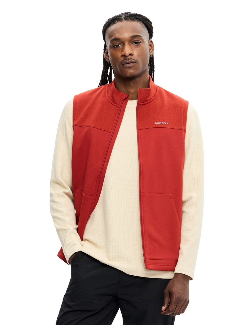 POLAR HOMBRE SPRUCE FULL ZIP VEST ROJO MERRELL - 1