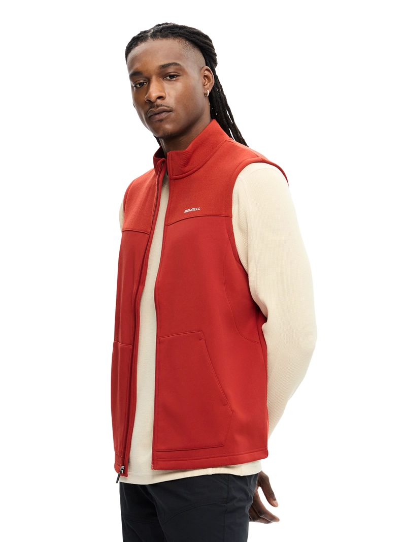 POLAR HOMBRE SPRUCE FULL ZIP VEST ROJO MERRELL - 2