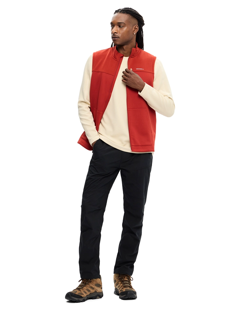 POLAR HOMBRE SPRUCE FULL ZIP VEST ROJO MERRELL - 5