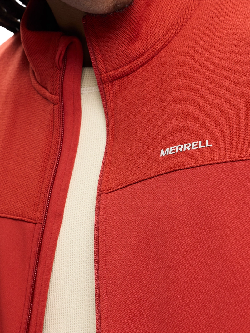 POLAR HOMBRE SPRUCE FULL ZIP VEST ROJO MERRELL - 6