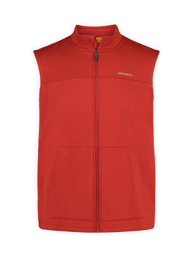 POLAR HOMBRE SPRUCE FULL ZIP VEST ROJO MERRELL - 7