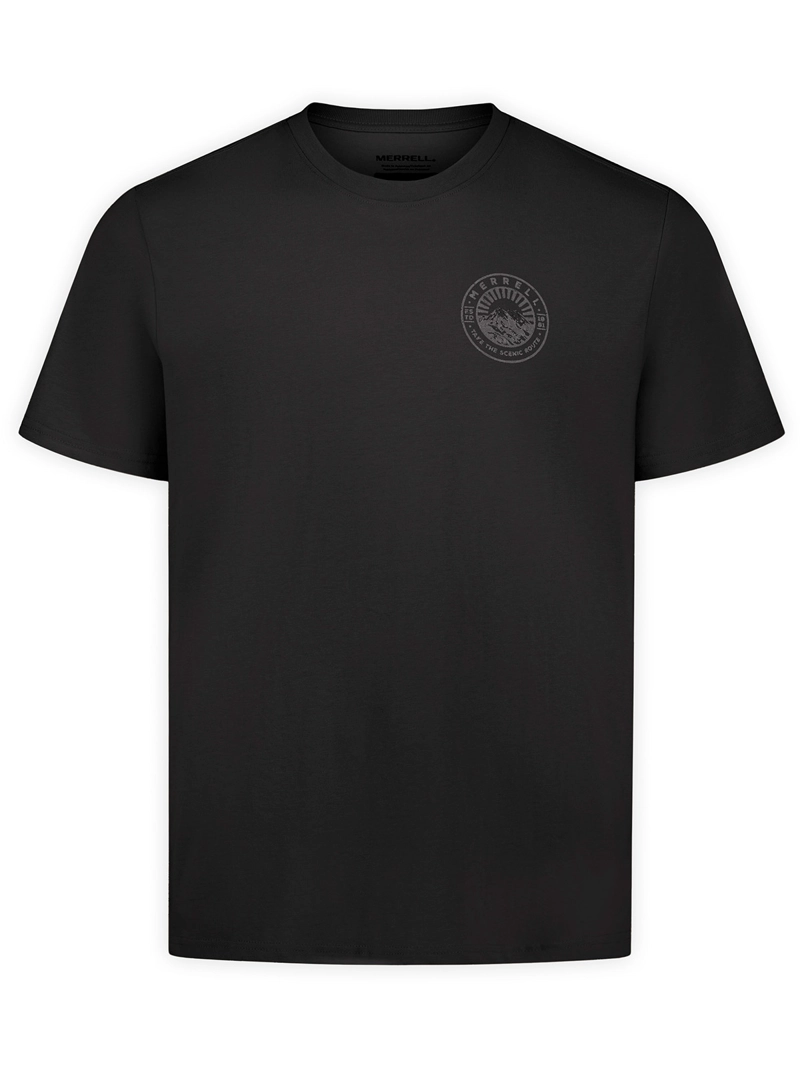 POLERA MC HOMBRE SHADOWPINE GRAPHIC T NEGRO MERRELL - 1