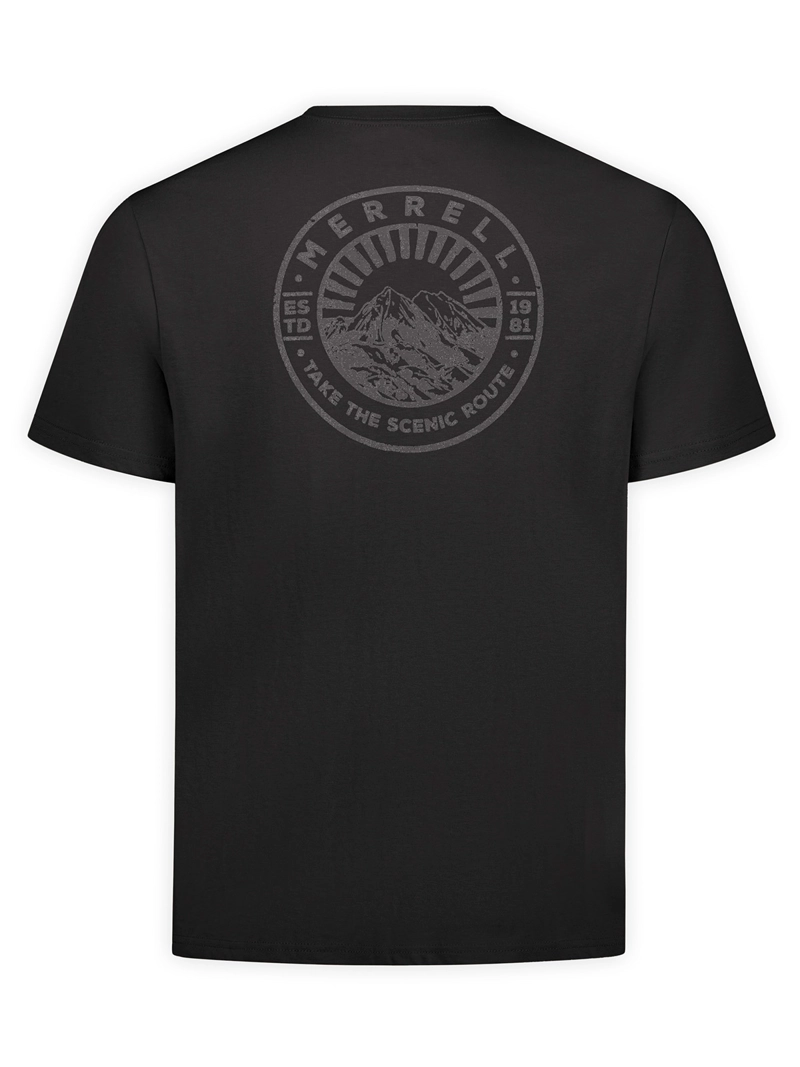 POLERA MC HOMBRE SHADOWPINE GRAPHIC T NEGRO MERRELL - 2
