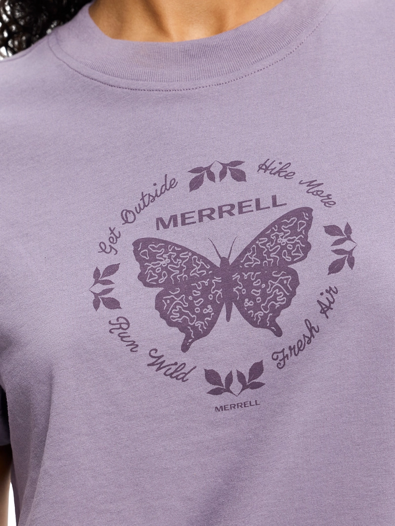 POLERA MC MUJER BUTTERFLY TEE MORADO MERRELL - 6