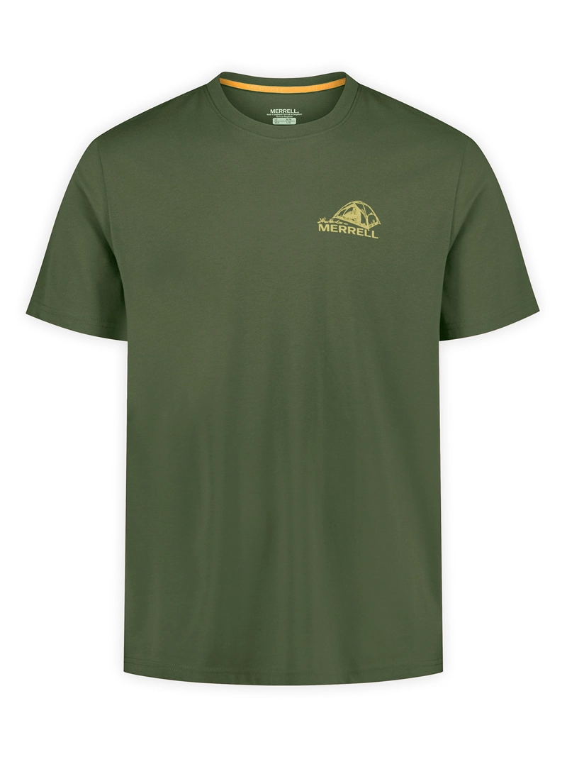 POLERA MC HOMBRE CINDERPEAK GRAPHIC T VERDE MERRELL - 1