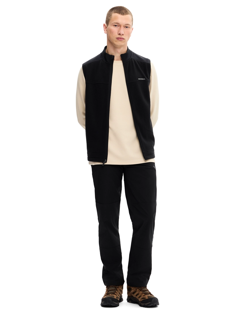 POLAR HOMBRE SPRUCE FULL ZIP VEST NEGRO MERRELL - 5