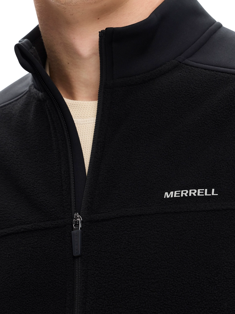 POLAR HOMBRE SPRUCE FULL ZIP VEST NEGRO MERRELL - 6