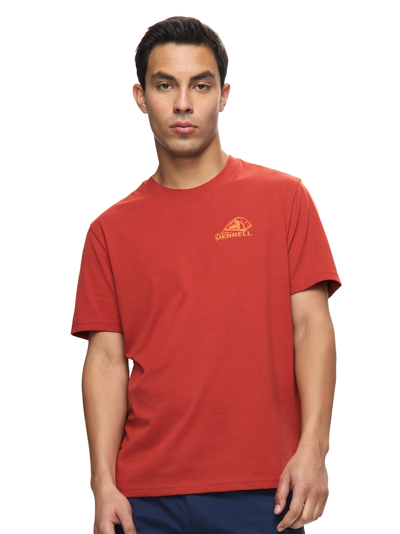 POLERA MC HOMBRE CINDERPEAK GRAPHIC T ROJO MERRELL - 1