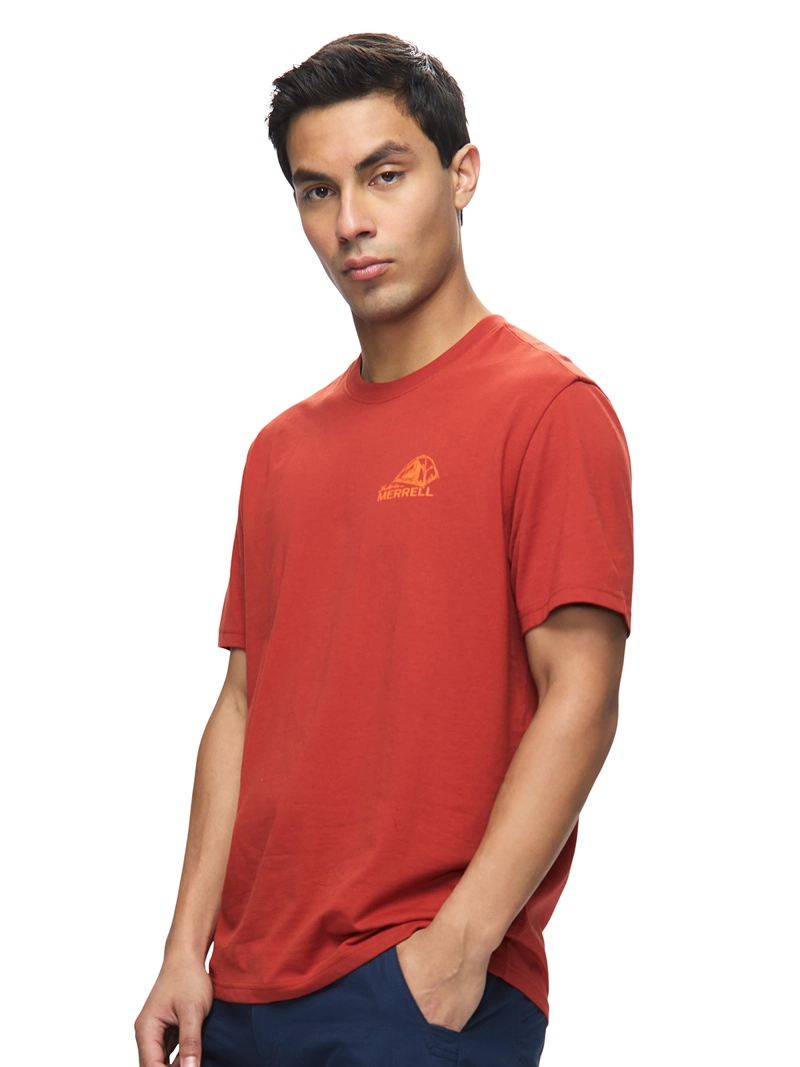 POLERA MC HOMBRE CINDERPEAK GRAPHIC T ROJO MERRELL - 2