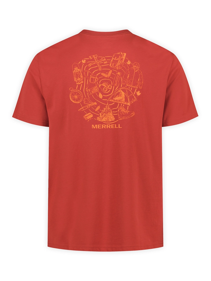 POLERA MC HOMBRE CINDERPEAK GRAPHIC T ROJO MERRELL - 8