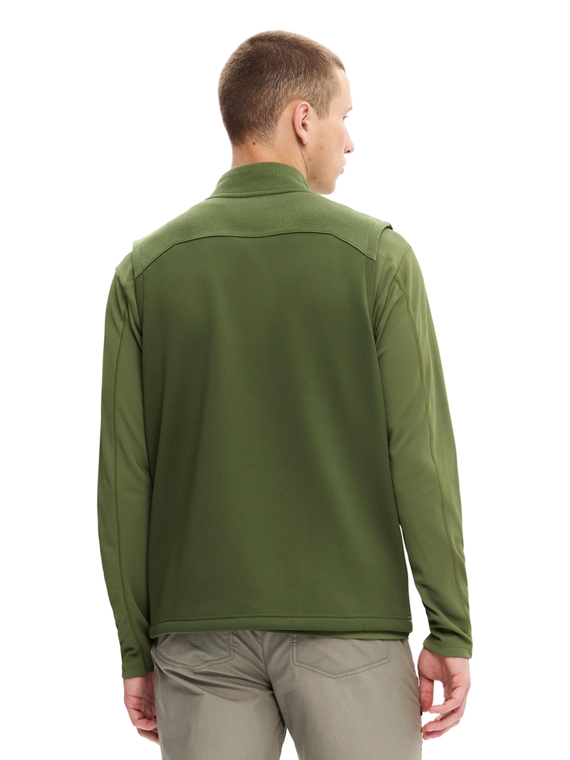 POLAR HOMBRE SPRUCE FULL ZIP VEST VERDE MUSGO MERRELL - 4