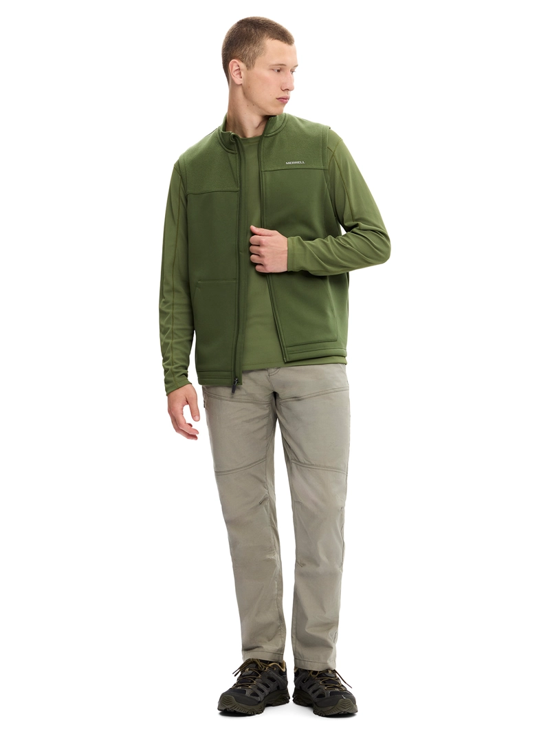 POLAR HOMBRE SPRUCE FULL ZIP VEST VERDE MUSGO MERRELL - 5