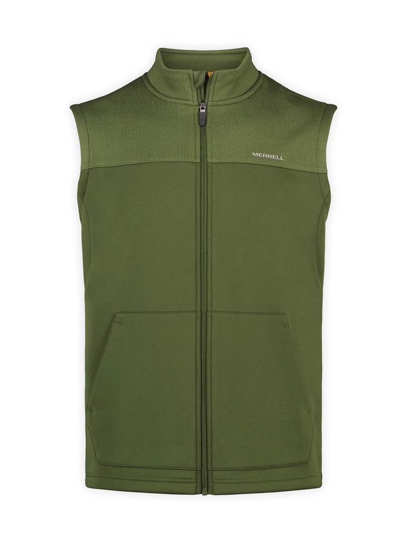 POLAR HOMBRE SPRUCE FULL ZIP VEST VERDE MUSGO MERRELL - 7