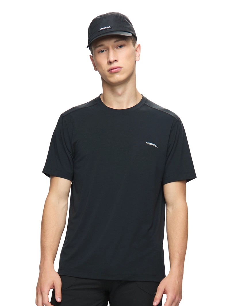 POLERA MC HOMBRE VISTA TENCEL TEE NEGRO MERRELL - 1