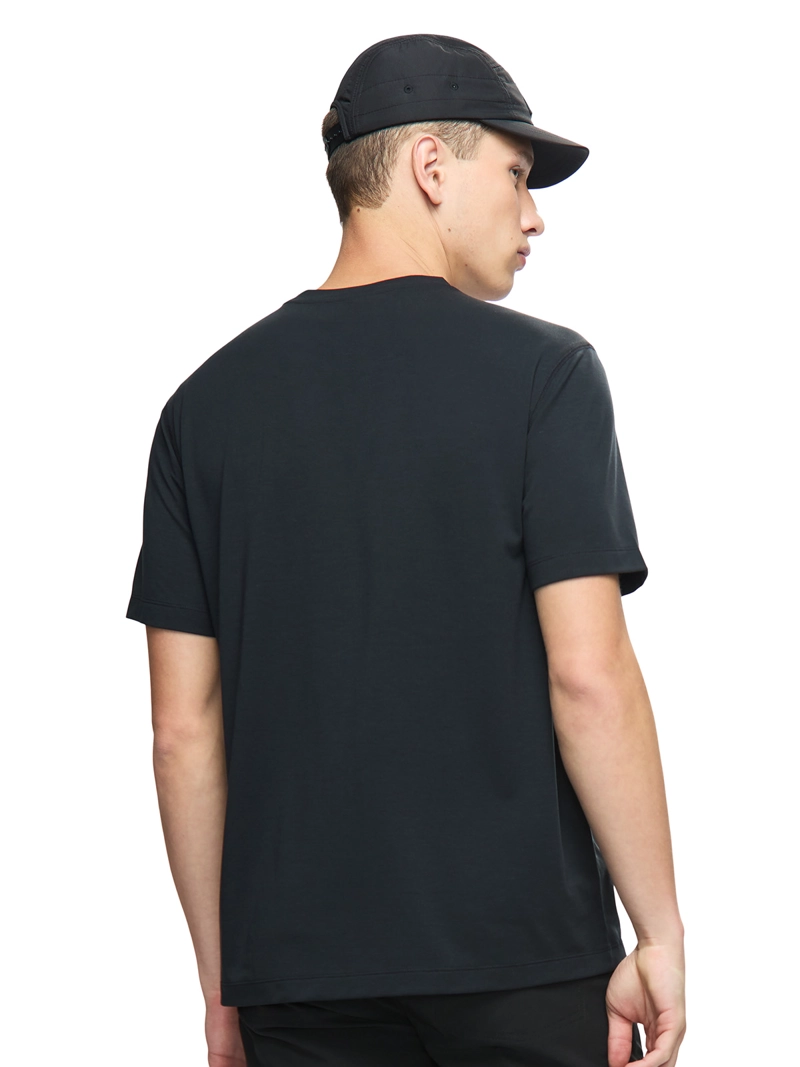 POLERA MC HOMBRE VISTA TENCEL TEE NEGRO MERRELL - 4