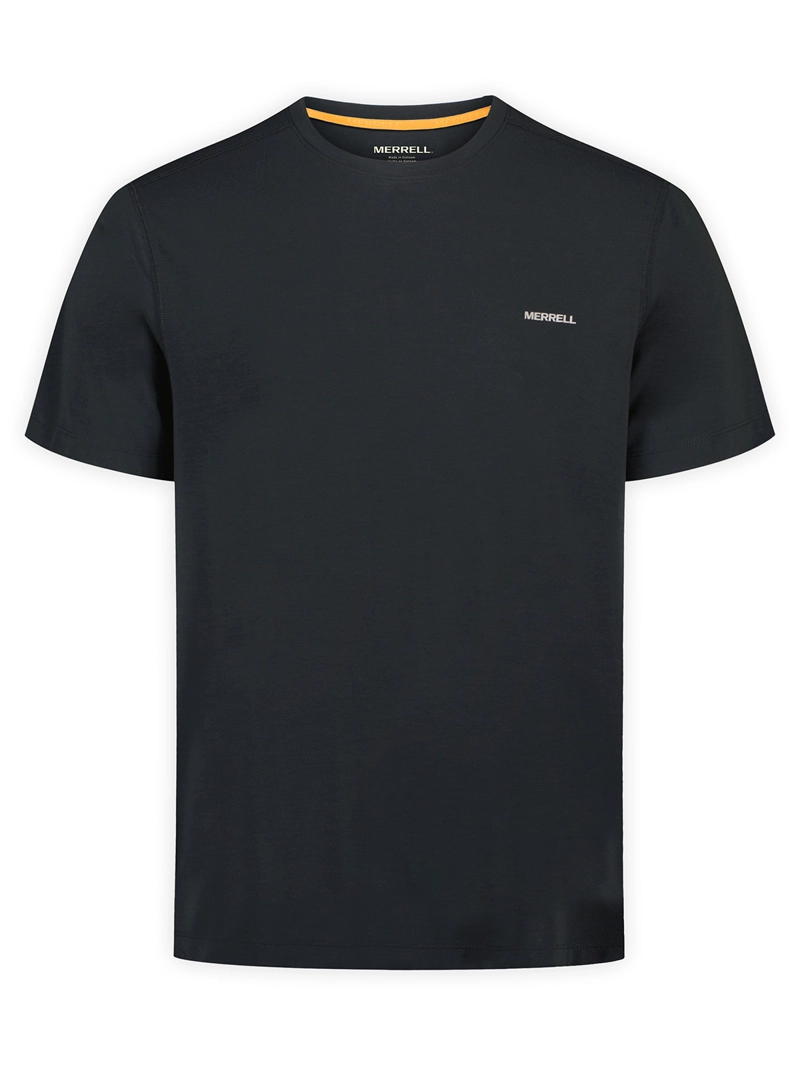 POLERA MC HOMBRE VISTA TENCEL TEE NEGRO MERRELL - 7