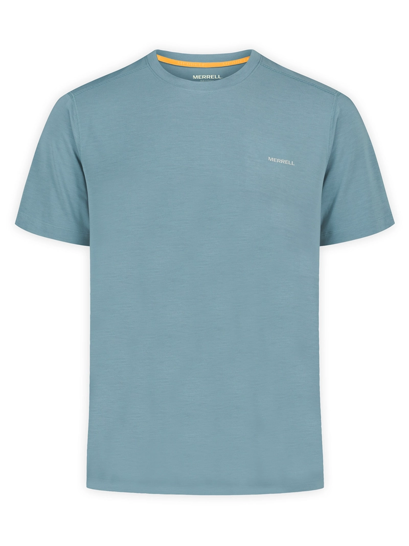 POLERA MC HOMBRE VISTA TENCEL TEE CELESTE MERRELL - 7