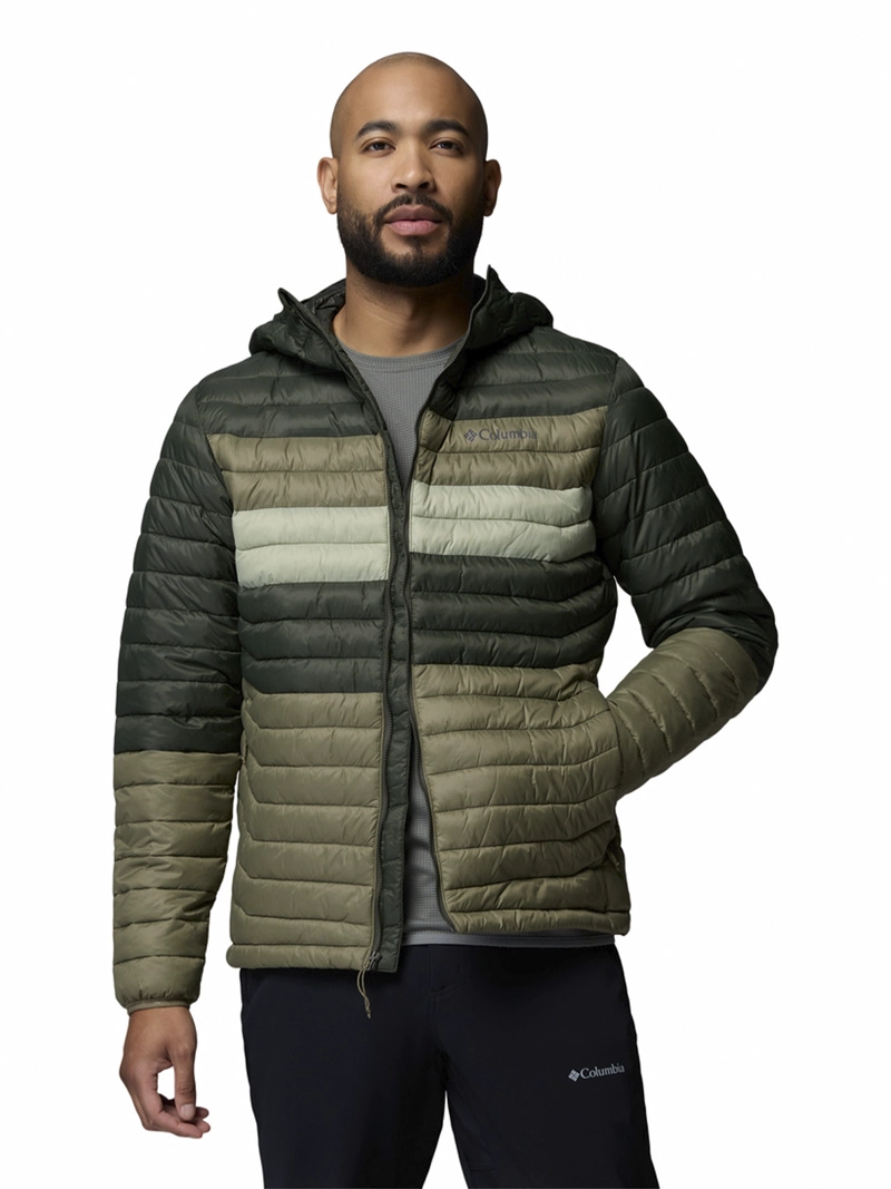PARKA RECYCLED HOMBRE POWDER PASS HOODED VERDE COLUMBIA - 4