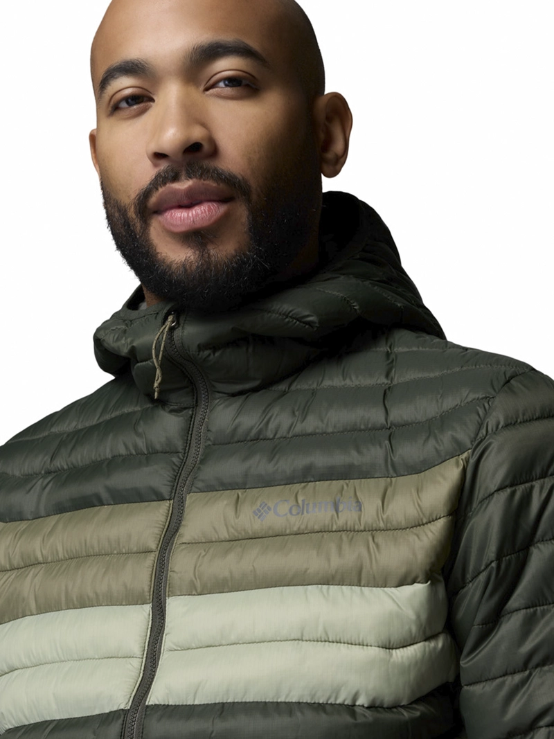 PARKA RECYCLED HOMBRE POWDER PASS HOODED VERDE COLUMBIA - 5