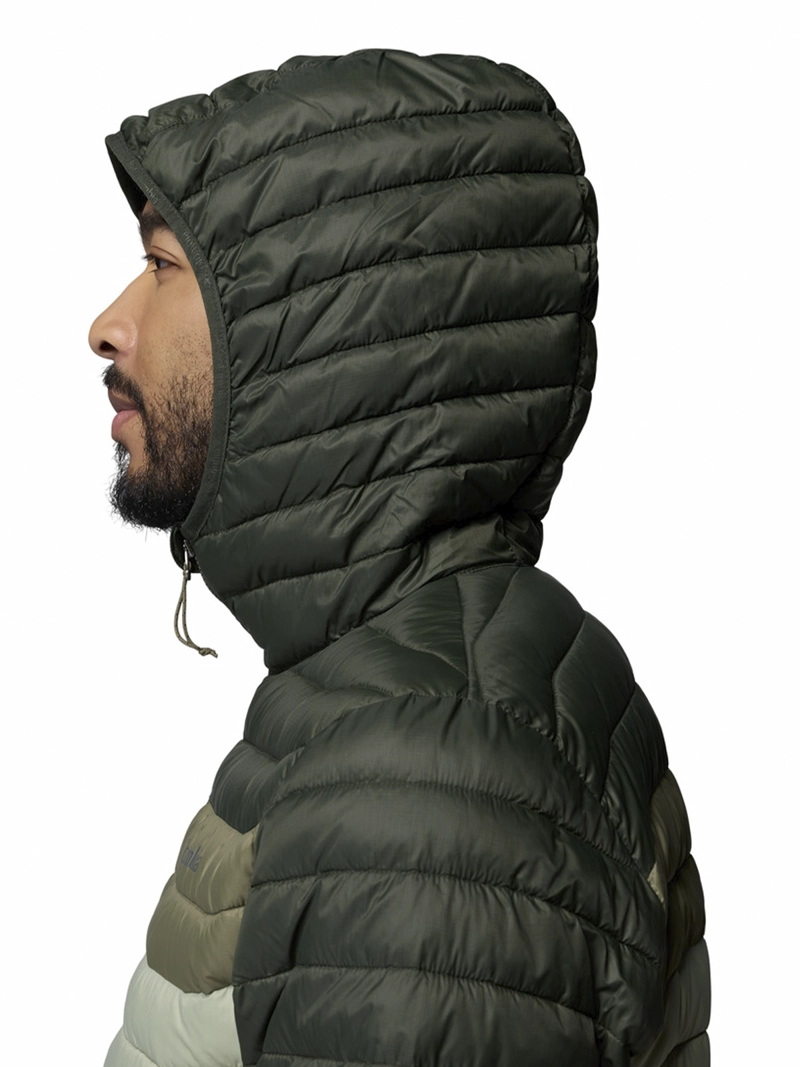 PARKA RECYCLED HOMBRE POWDER PASS HOODED VERDE COLUMBIA - 6