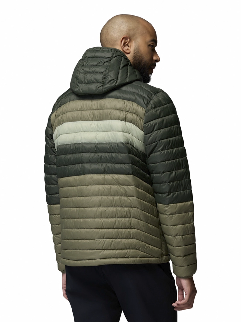 PARKA RECYCLED HOMBRE POWDER PASS HOODED VERDE COLUMBIA - 8
